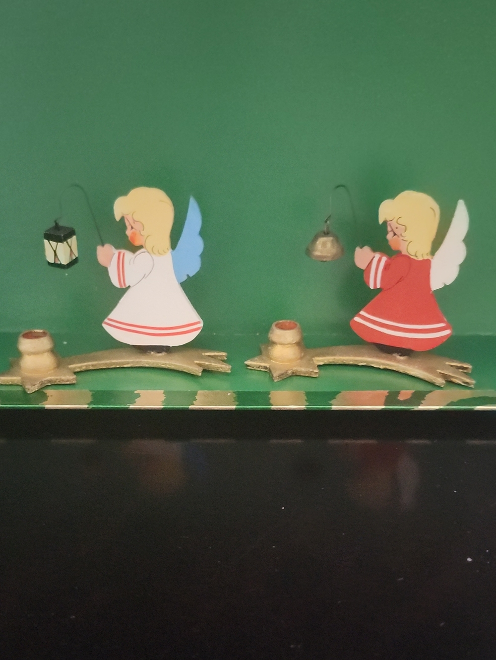 German Vintage Angel Candle Holders